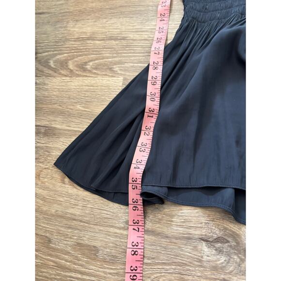 Ramy Brook Navy Mini Dress Small Blue Short Sleeve Blouson - Picture 7 of 8